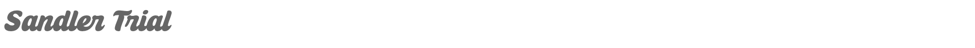 Sandler Sandler Trial.otf font preview